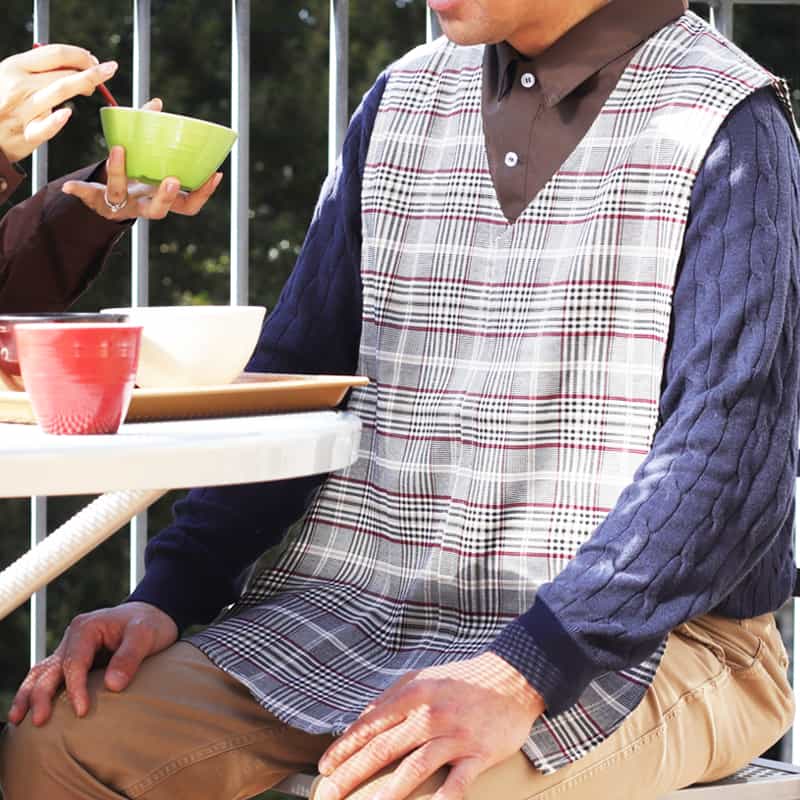男性用お食事エプロン Mon tablier -モンタブリエ - Men's はっ水加工有り