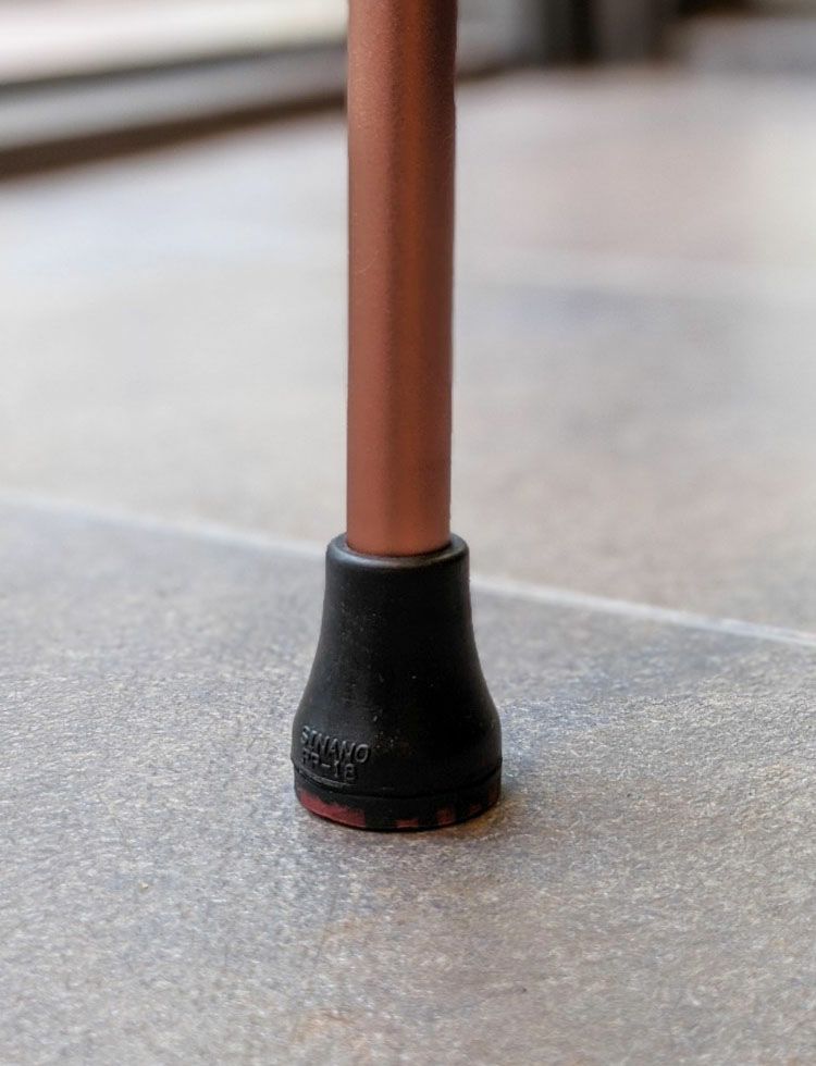 滑りにくい 安全杖先ゴム 16mm用