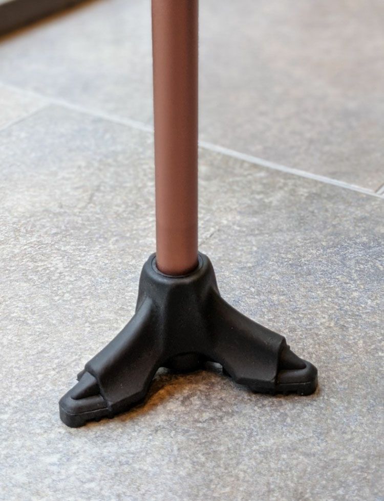 滑りにくい 3点式 安全杖先ゴム 16mm用