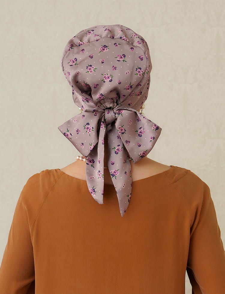 医療用帽子 -Audrey- スカーフタイプ/Petit antique Flower