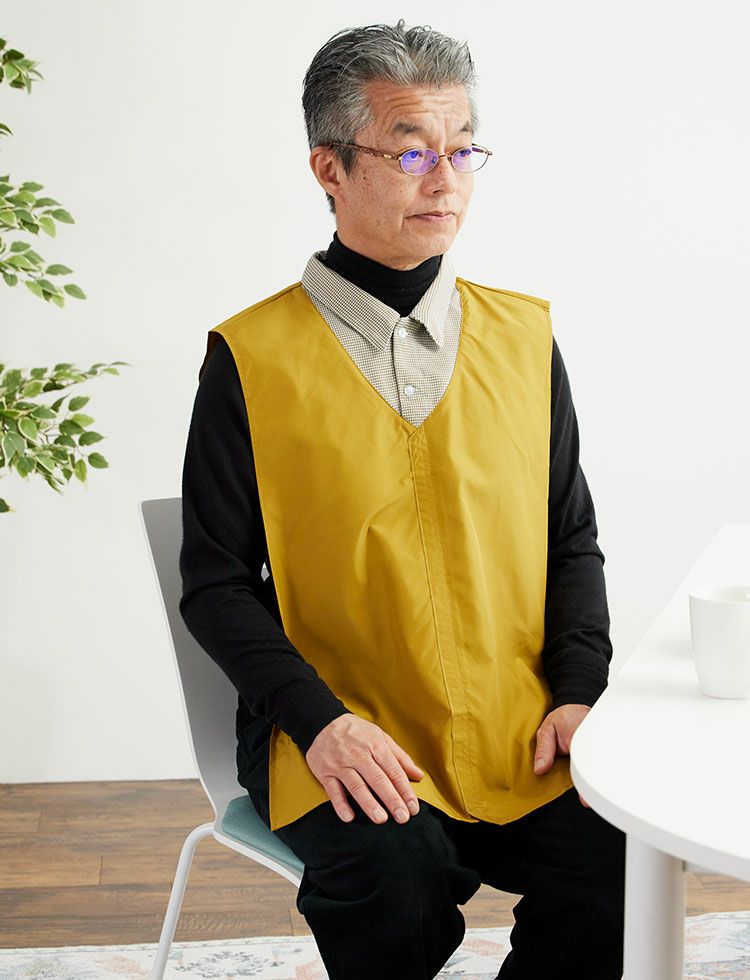 父の日 ギフト お食事エプロン(男性用) 撥水加工(洗濯OK)モンタブリエ(シルバー マスタード ブロンズ) | KISS MY LIFE 父の日 ギフト お食事エプロン(男性用) 撥水加工(洗濯OK)モンタブリエ(シルバー マスタード ブロンズ) | KISS MY LIFE