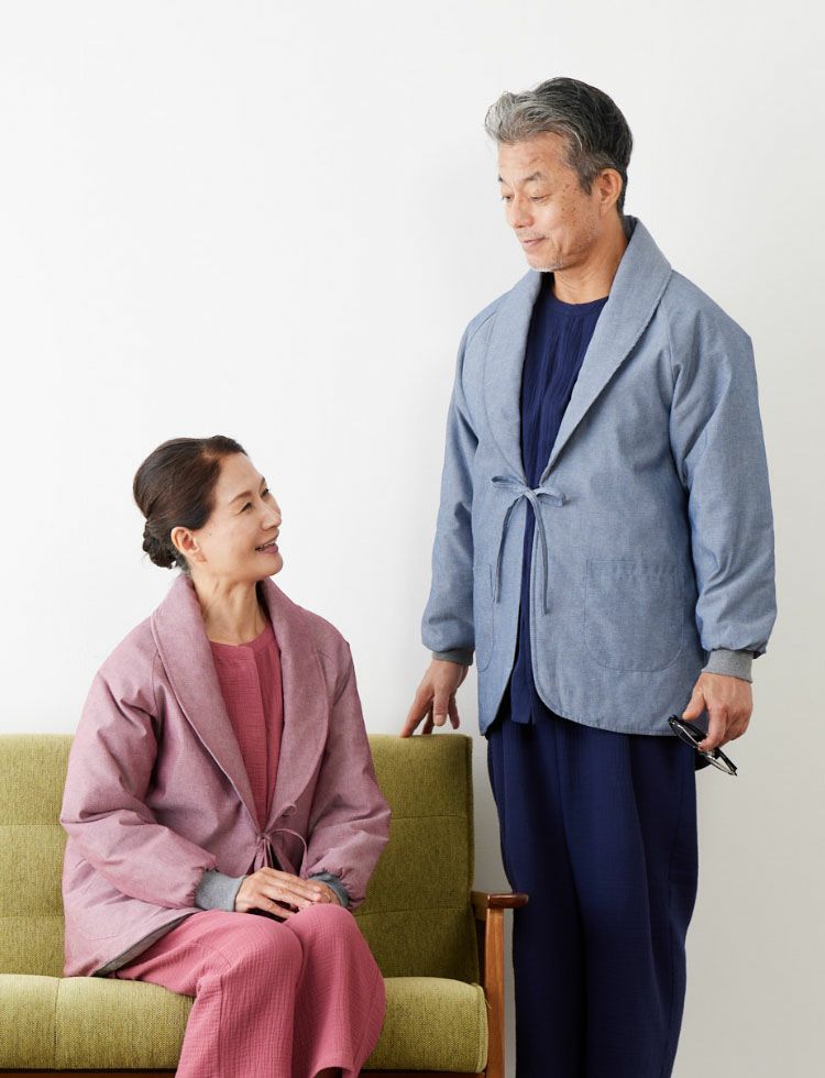 藍染消防半纏フードジャケット