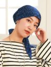 医療用帽子(ケア帽子) -Audrey- スカーフタイプ/ロゴドット