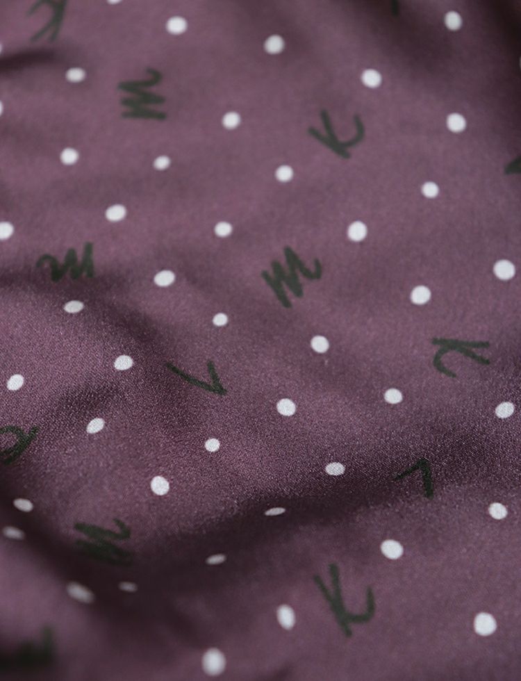 医療用帽子(ケア帽子) -Audrey- スカーフタイプ/ロゴドット