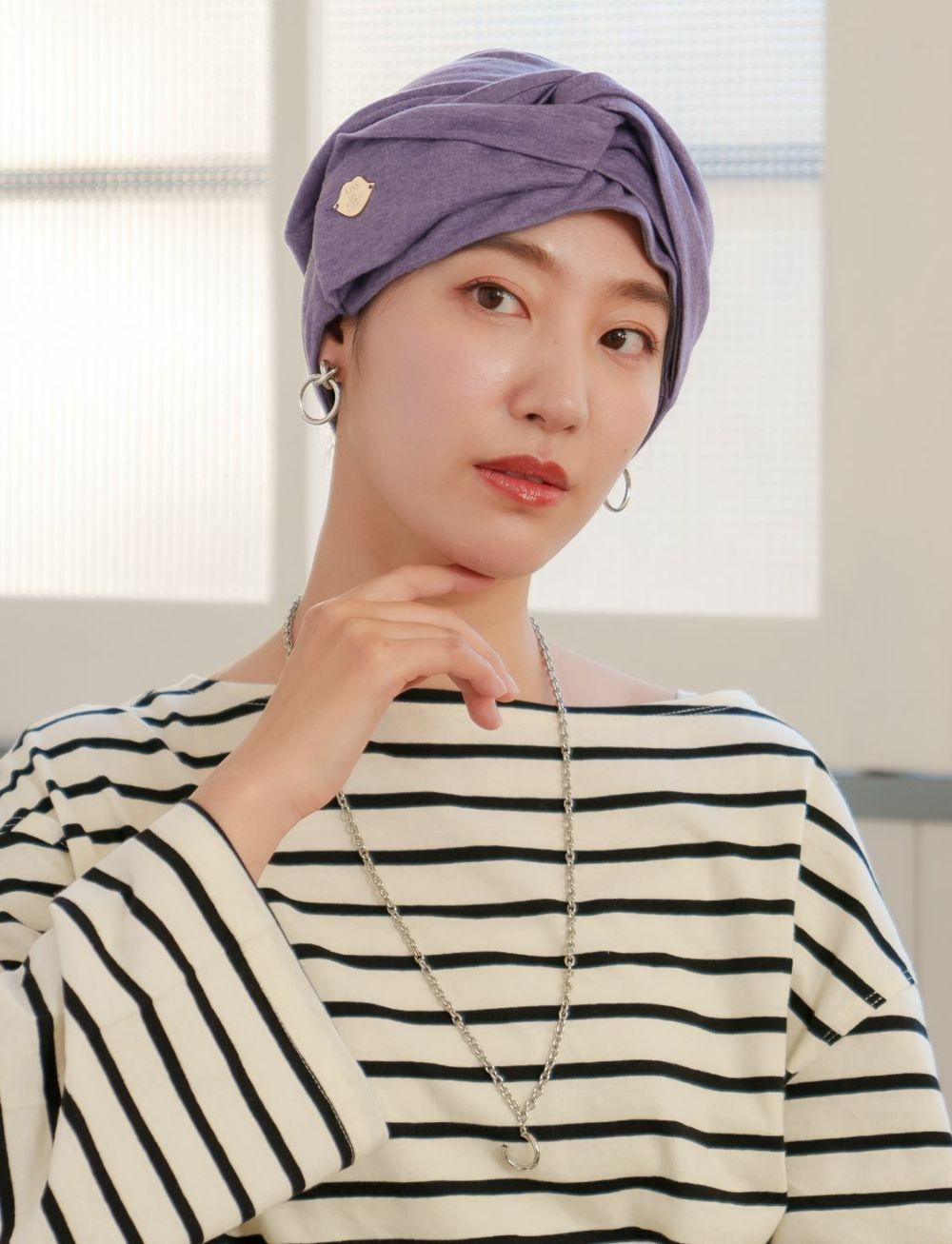 医療用帽子(ケア帽子) -Jean- ターバンタイプ