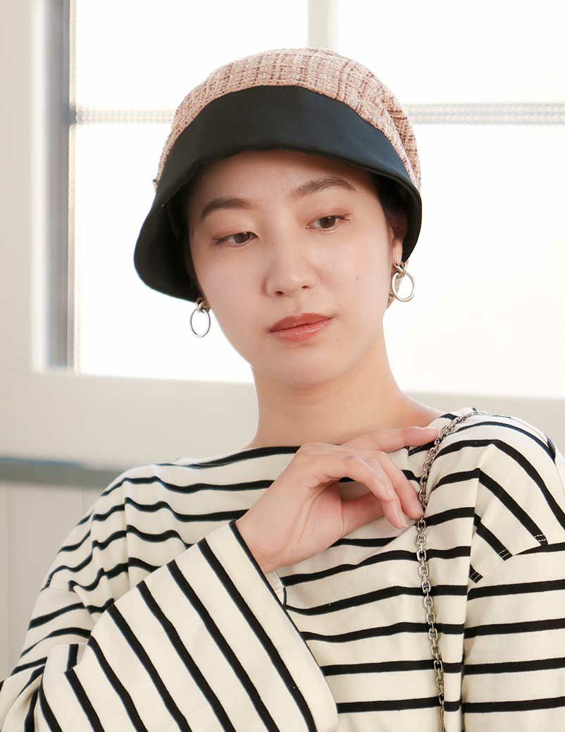 医療用帽子(ケア帽子) -Jean- つば付きタイプ/ツイード