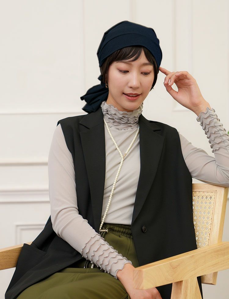 治療乗り切りBOX（Karina）【選べる！毛付き医療用帽子３点セット／アンダーヘアウィッグ&医療用帽子&インナーキャップ】