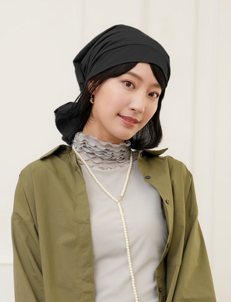 治療乗り切りBOX（Karina）【選べる！毛付き医療用帽子３点セット／アンダーヘアウィッグ&医療用帽子&インナーキャップ】