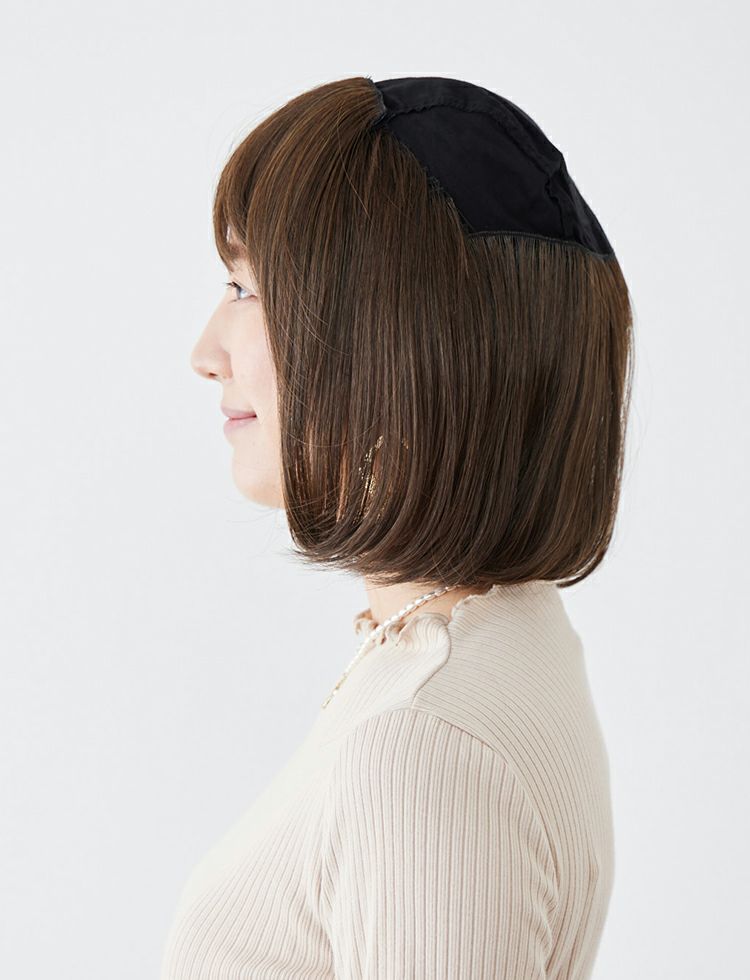 治療乗り切りBOX（Karina）【選べる！毛付き医療用帽子３点セット／アンダーヘアウィッグ&医療用帽子&インナーキャップ】