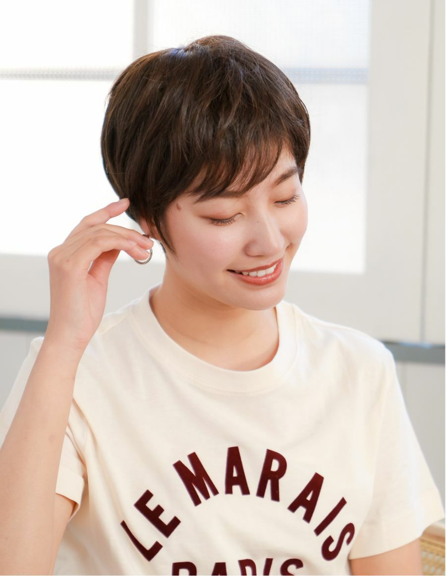 小顔見せ 医療用ウィッグ ショートスタイル（小さめサイズ）
