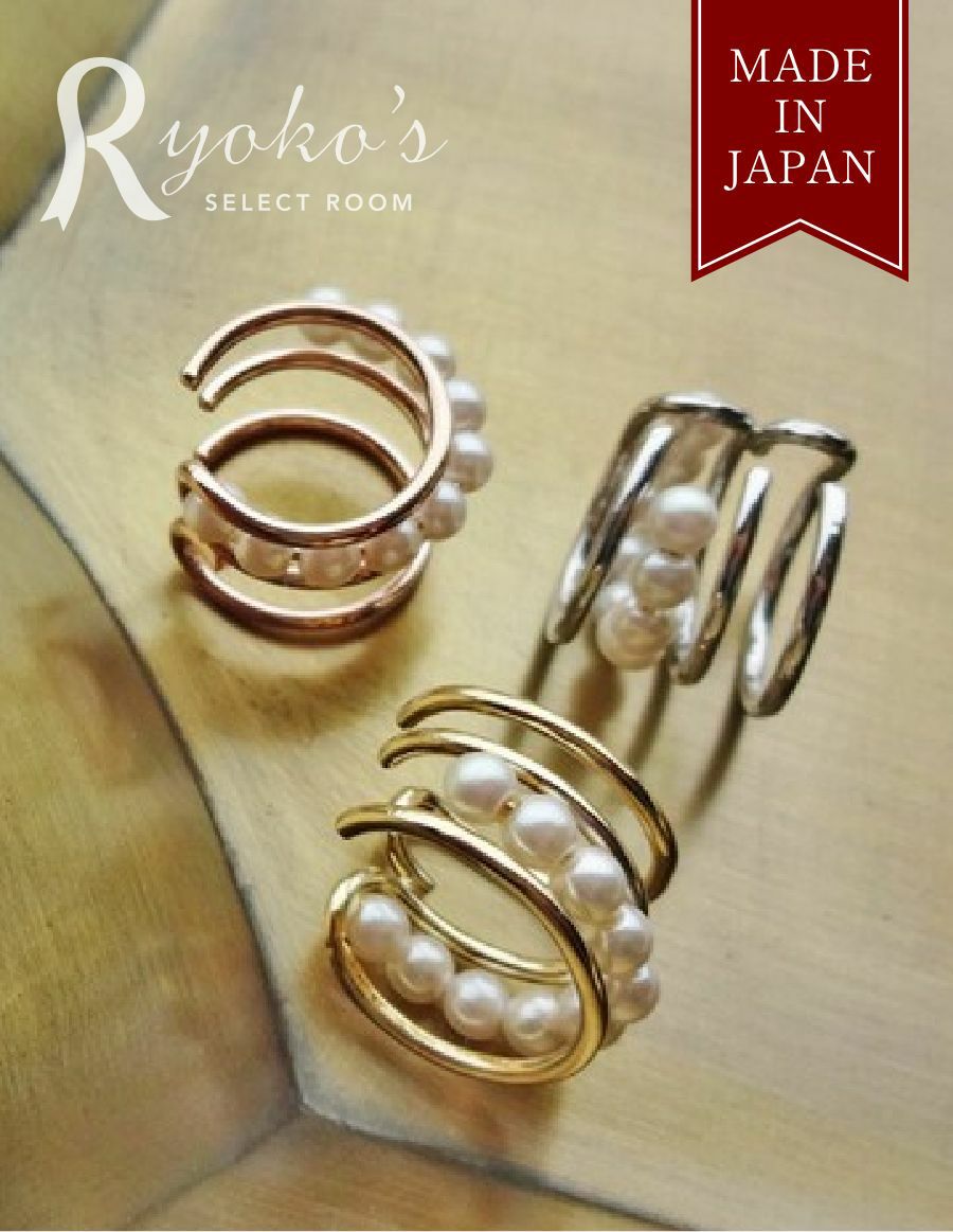 イヤーカフ イヤカフ イヤリング アクセサリー パール 小ぶり 日本製 ジュエリー フォーマル