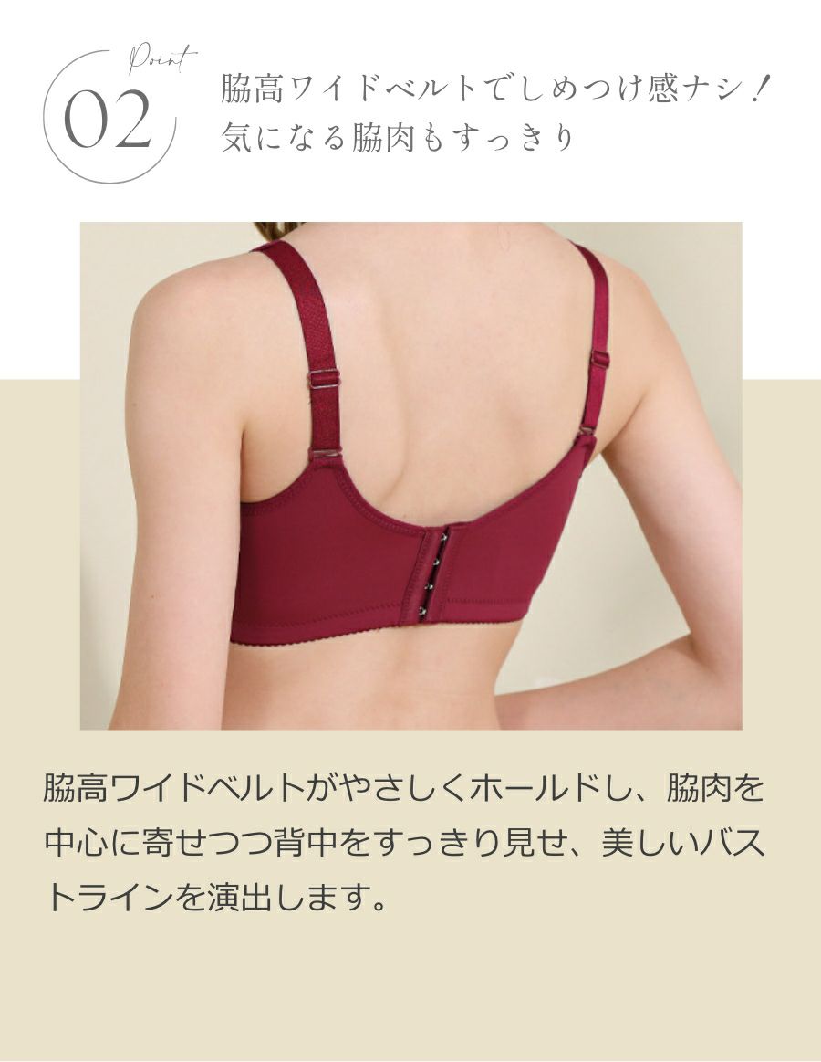 乳がんブラ　後ろホック調整 メッシュレース （パッド対応）