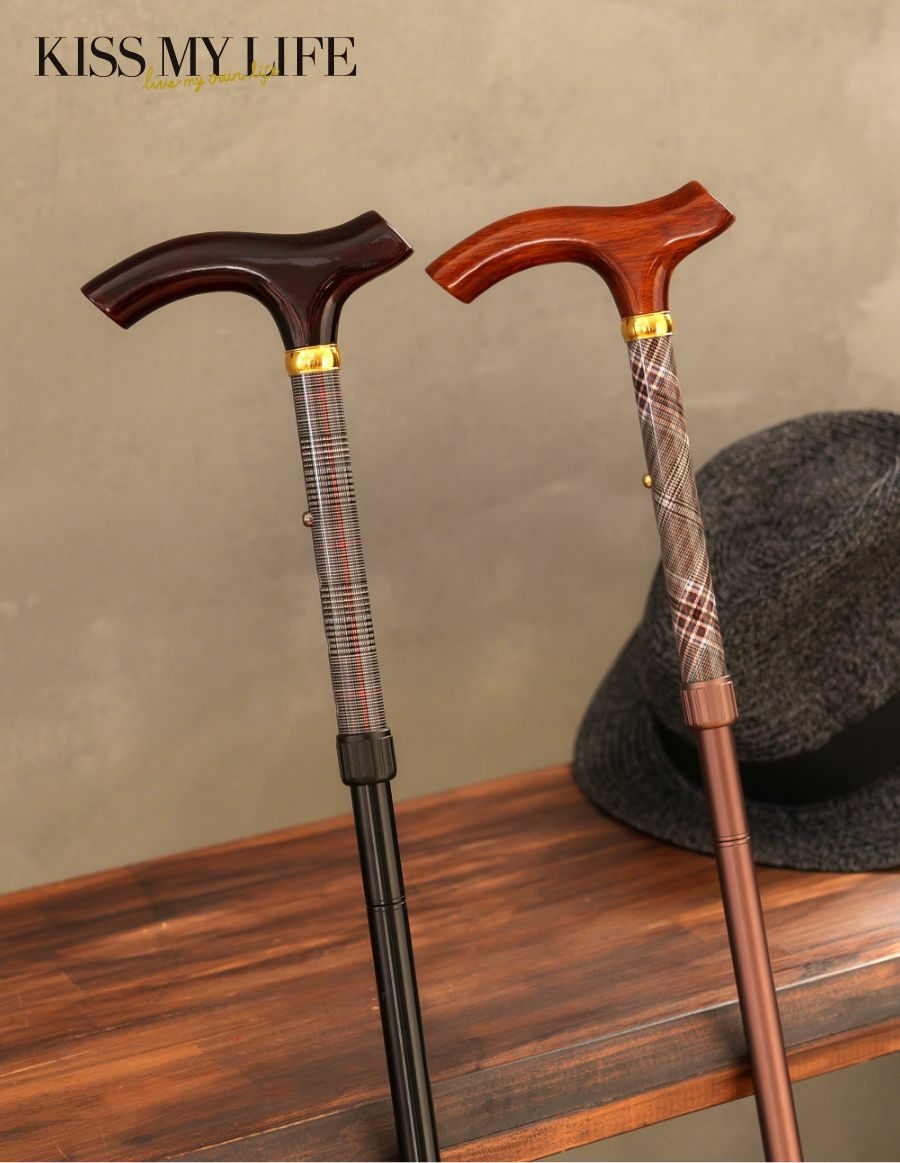 メンズ 伸縮杖 -B.B. STICK- グレンチェック