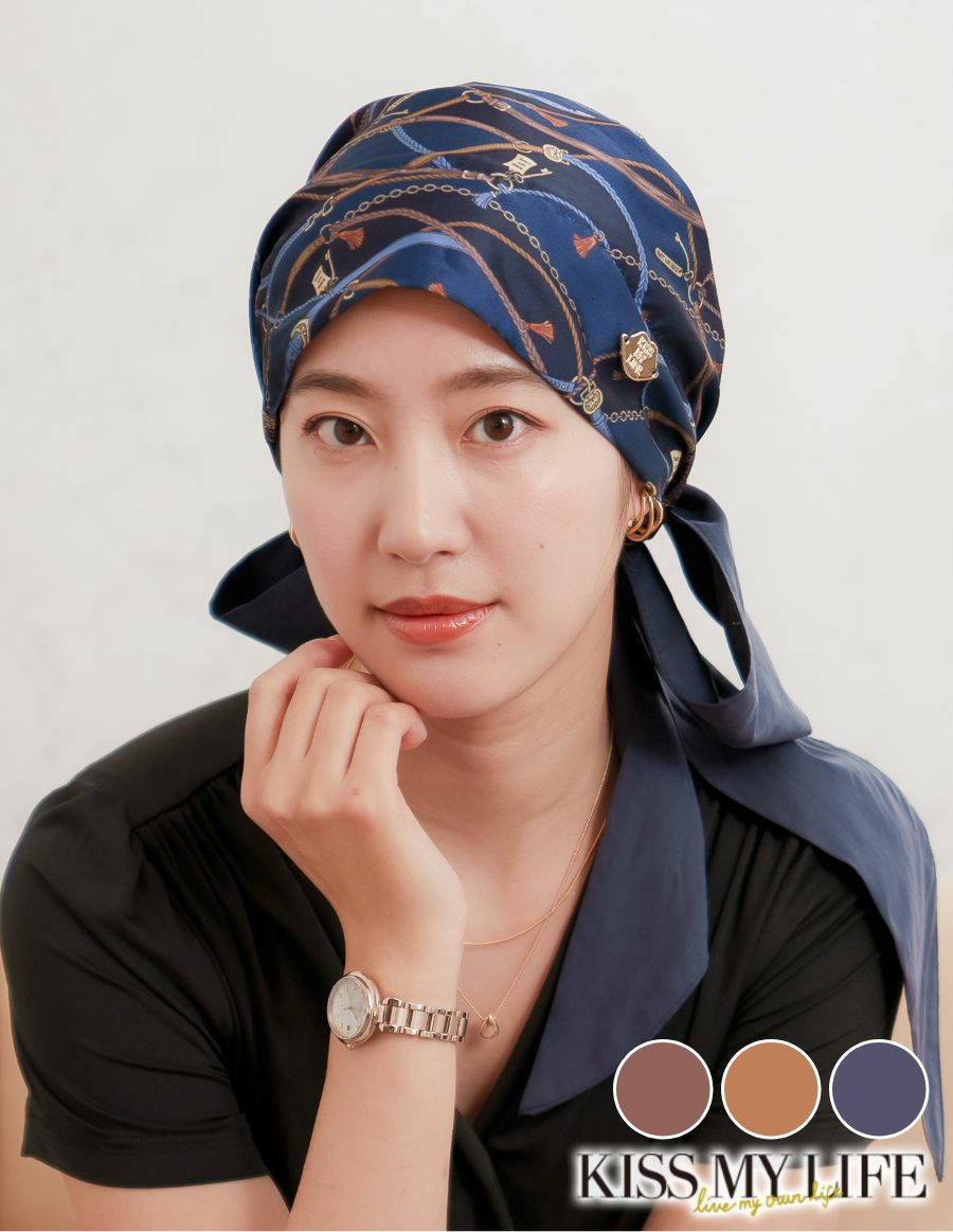 医療用帽子(ケア帽子) -Audrey- スカーフタイプ/Le charme（ル・シャルム）