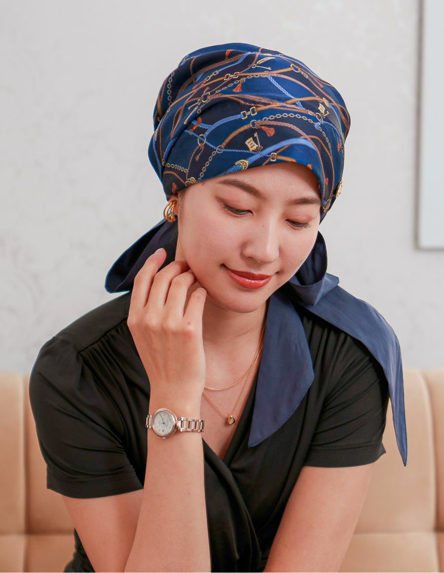 医療用帽子(ケア帽子) -Audrey- スカーフタイプ/Le charme（ル・シャルム）