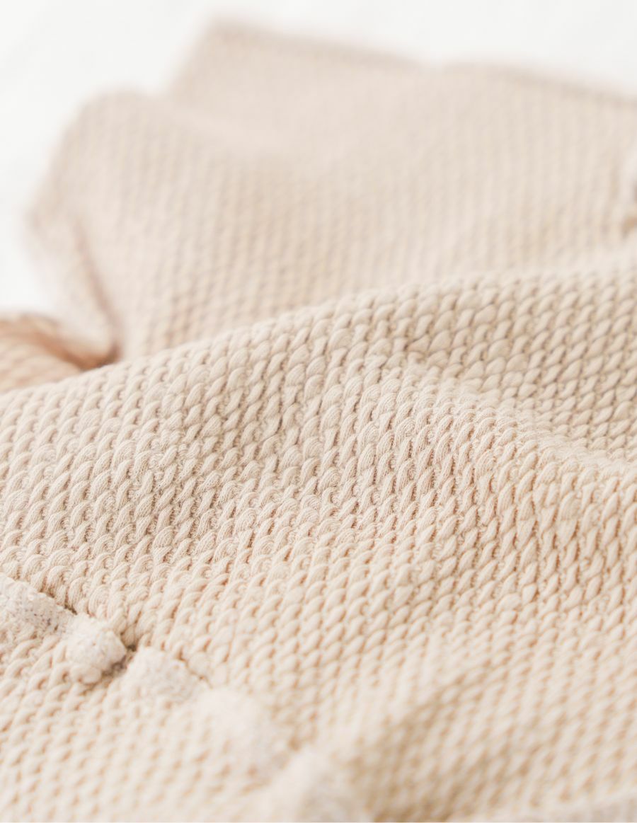 ワッフル生地オーガニックコットンショーツ