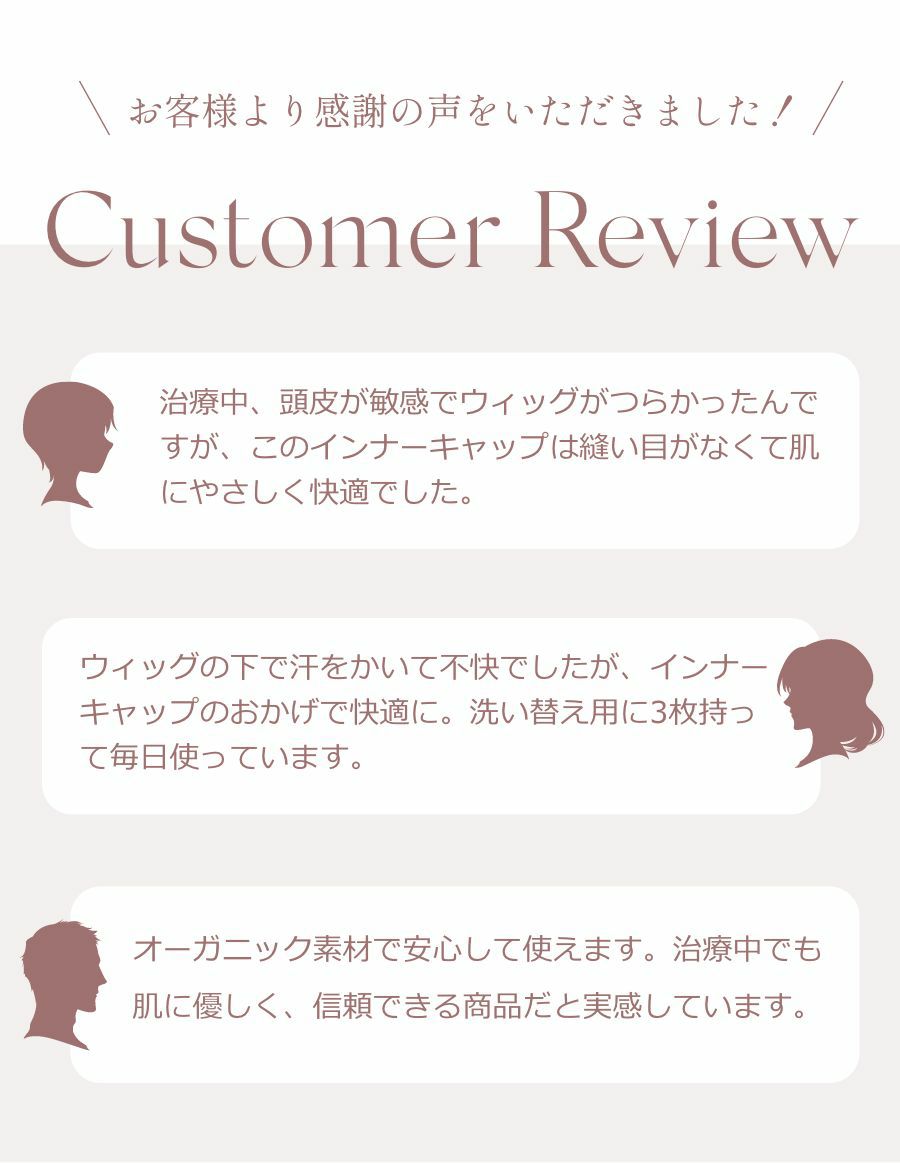 夏の治療乗り切りセット　インナーキャップ