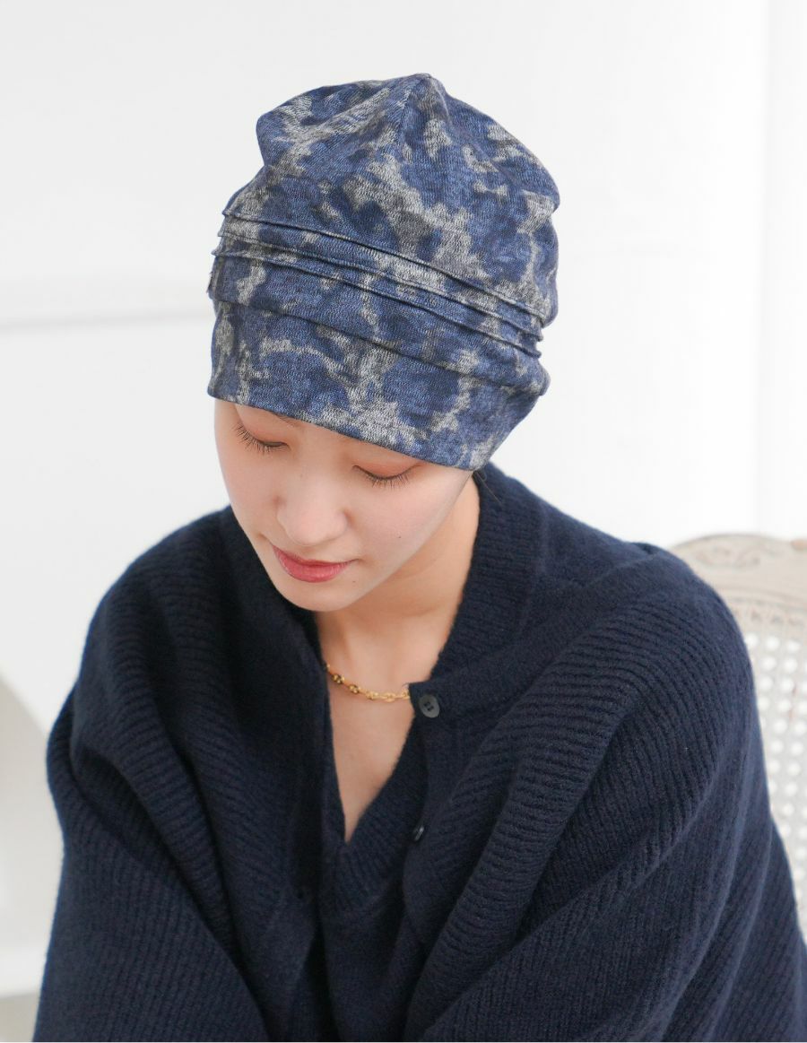 医療用帽子(ケア帽子) -Jean- 水彩柄