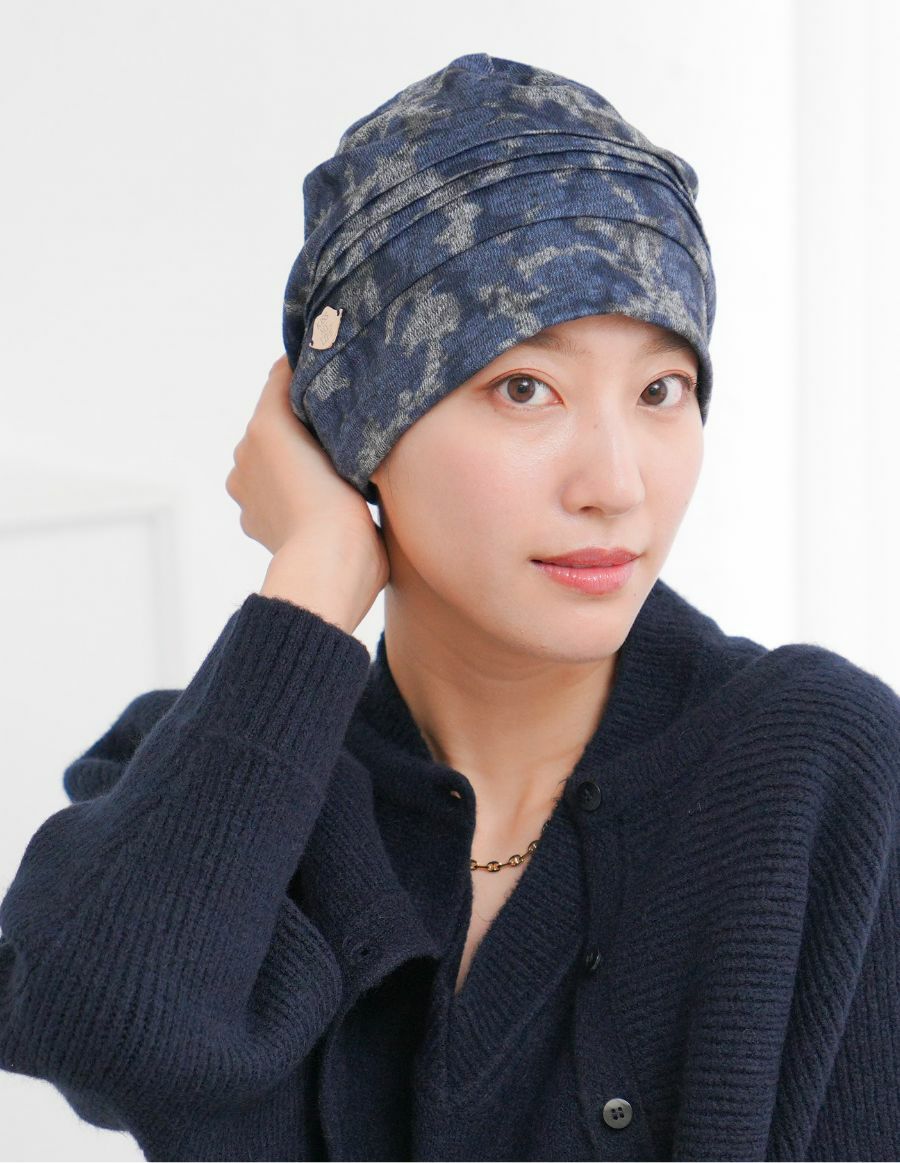 医療用帽子(ケア帽子) -Jean- 水彩柄