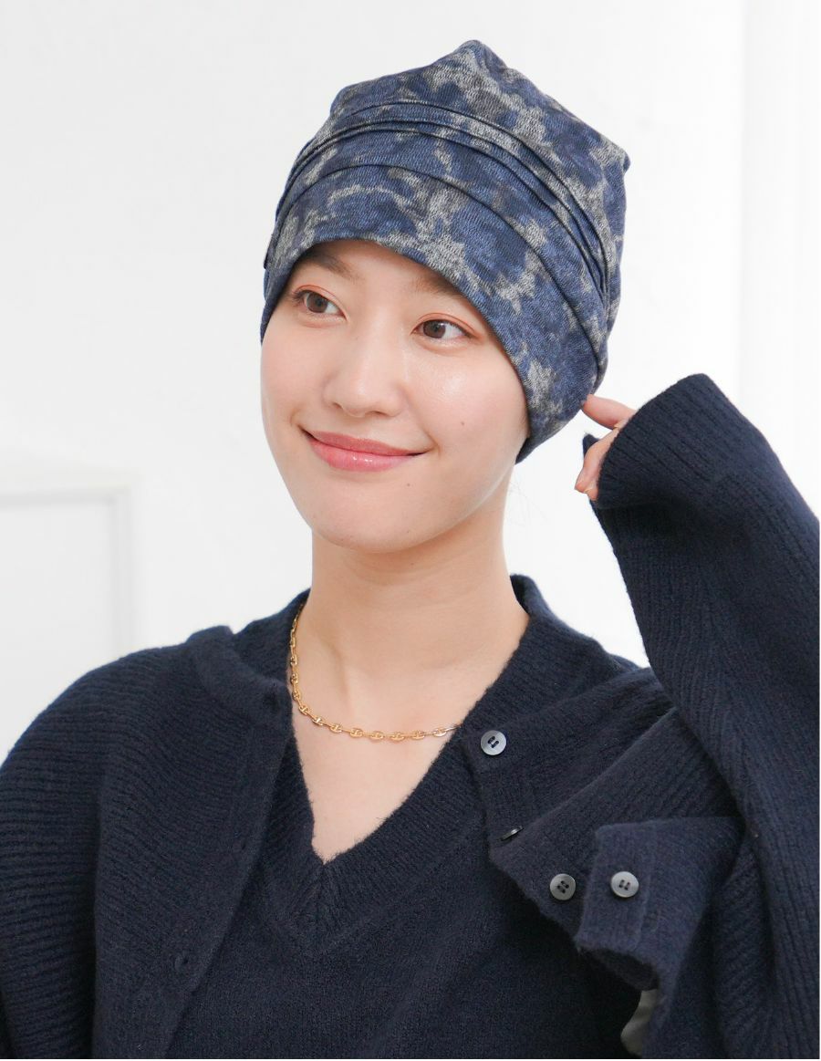 医療用帽子(ケア帽子) -Jean- 水彩柄