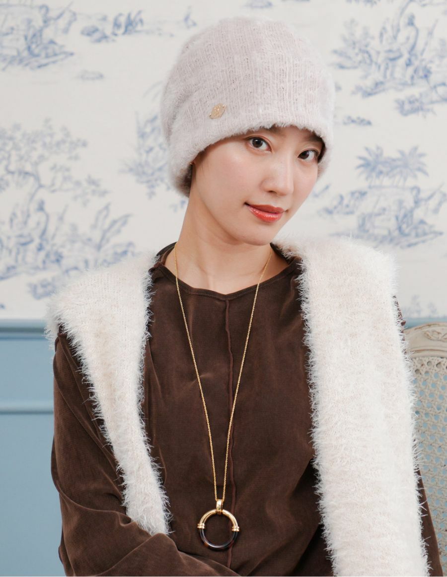 帽子 mohair RACAL（ラカル） ニット帽 ニットキャップ Mohair Border Knit Cap