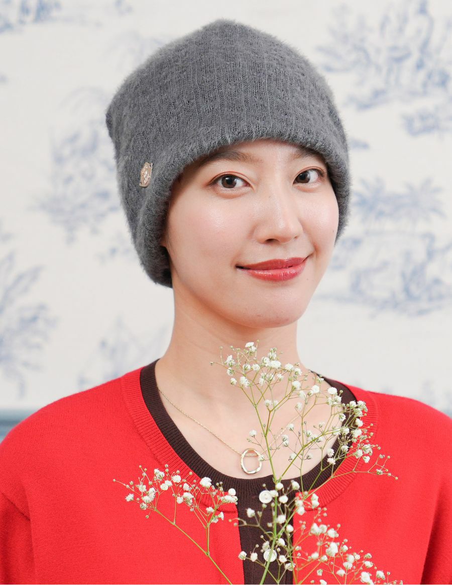 医療用帽子(ケア帽子) -Jean- モヘアニット