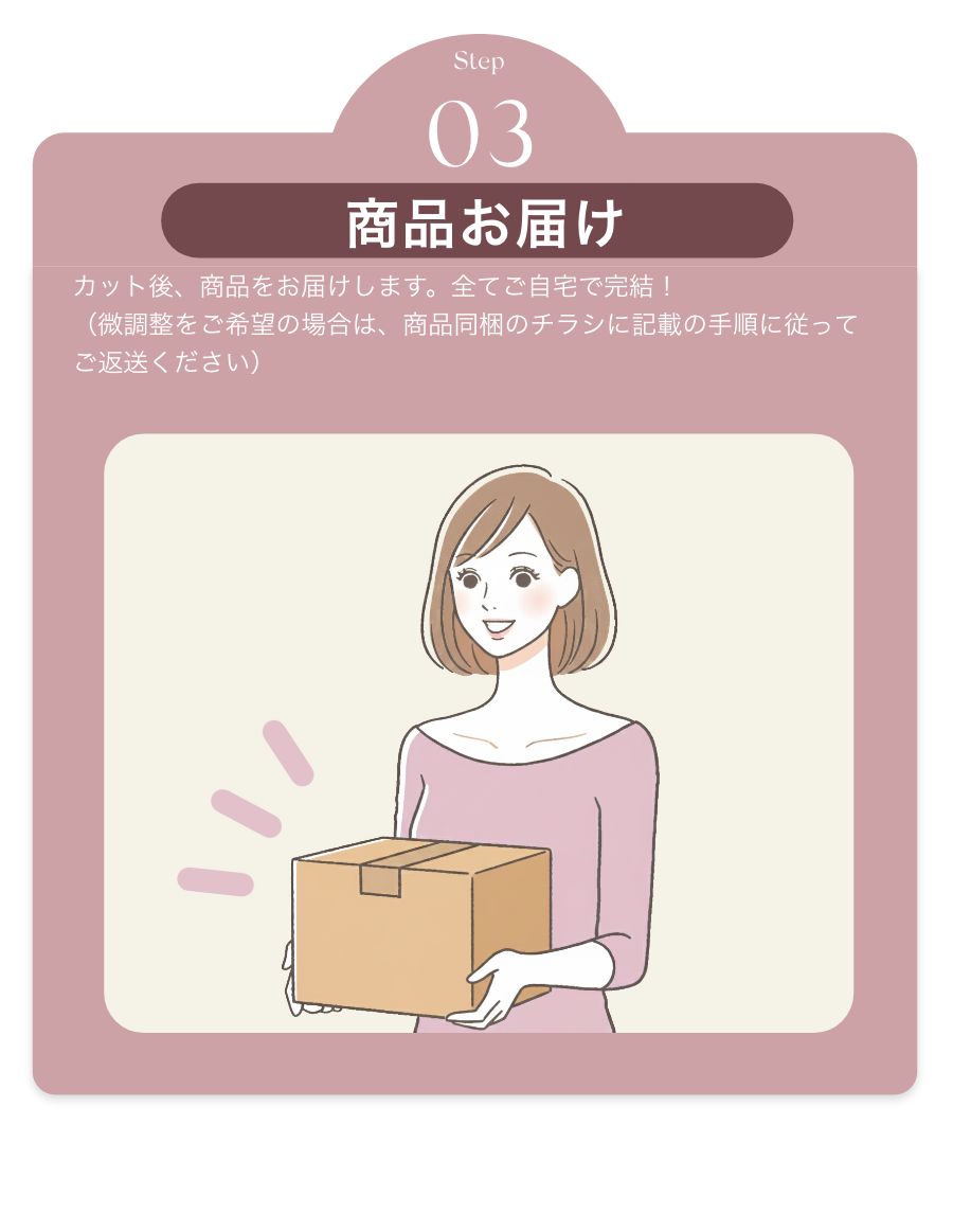 パーソナルフィットウィッグ　 似合わせウイッグ セット