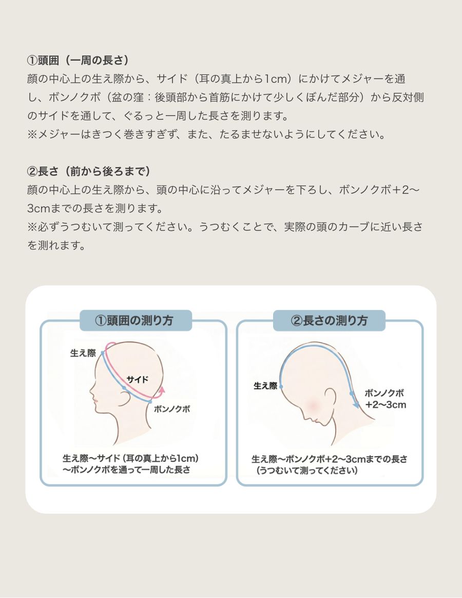 パーソナルフィットウィッグ　 似合わせウイッグ セット